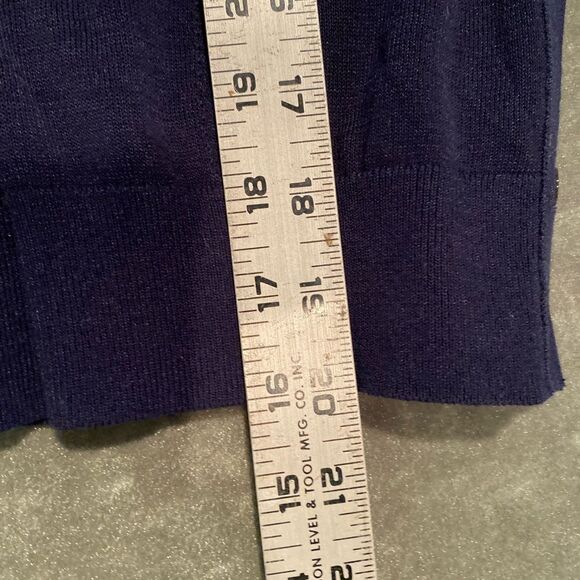 BANANA REPUBLIC Navy Summer Cropped Sweater - Picture 7 of 8